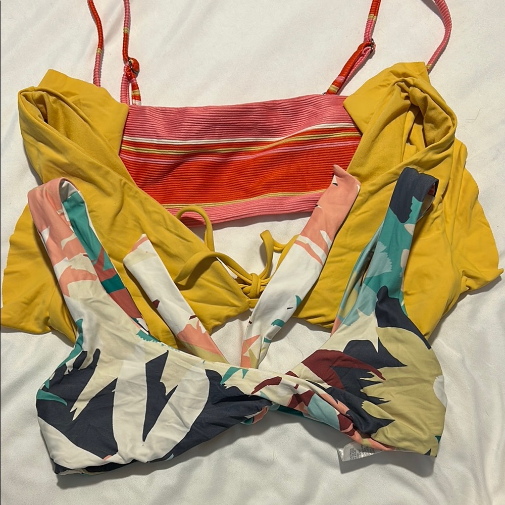 Colorful Bikini Top Set